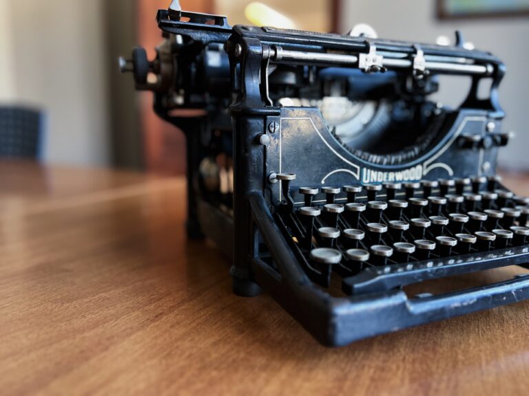 Maszyna do pisania w Kancelarii Notarialnej